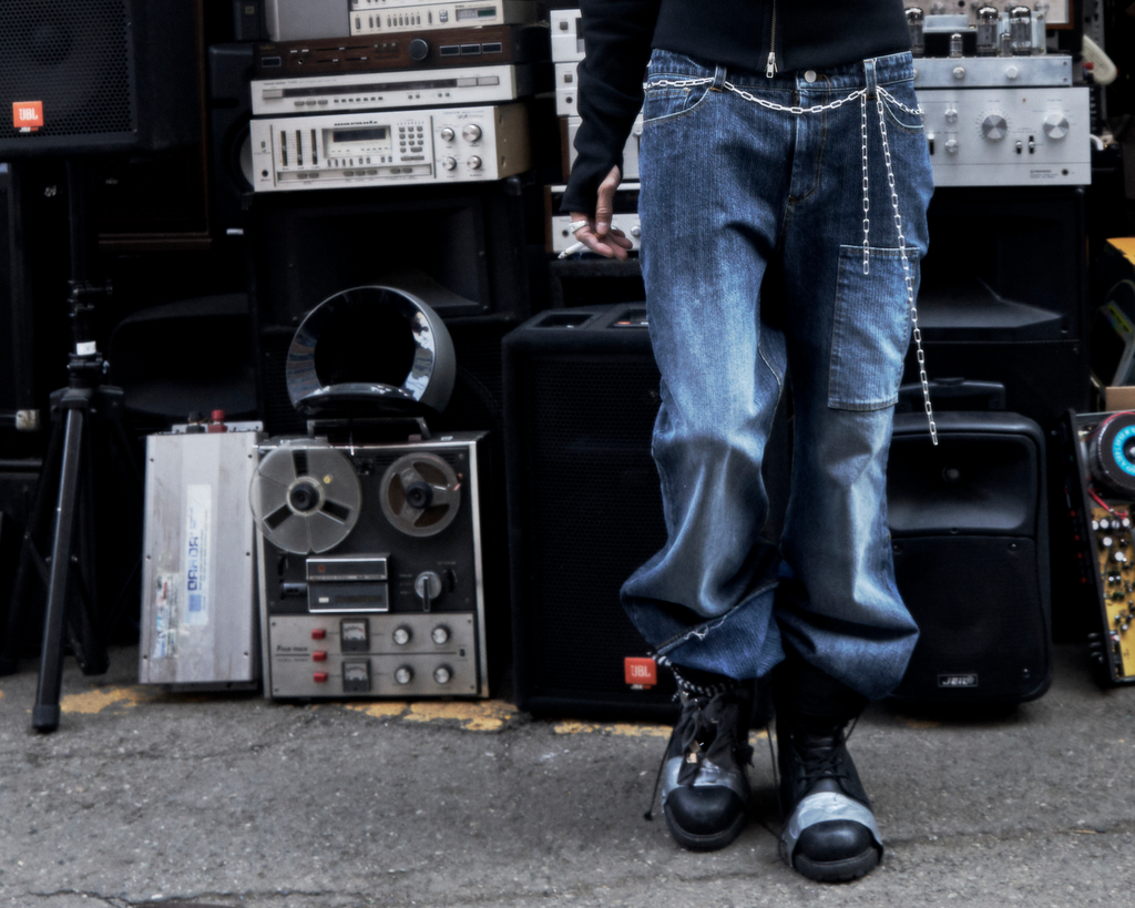 Striped Worker Denim