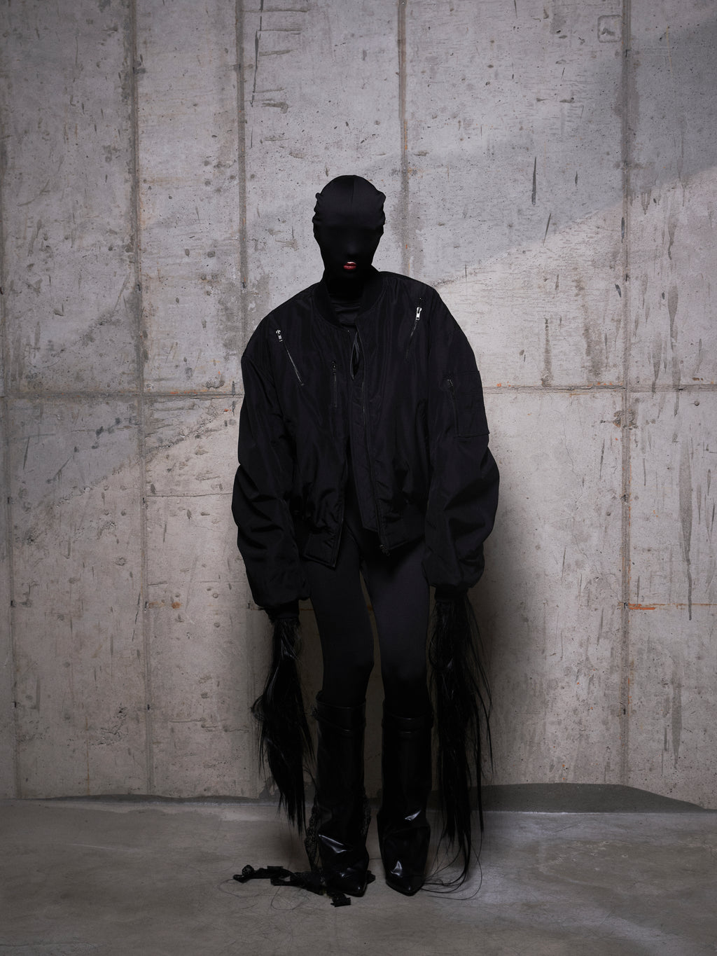 SHELL Bomber Jacket Black