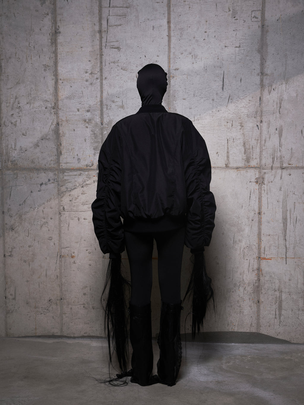 SHELL Bomber Jacket Black