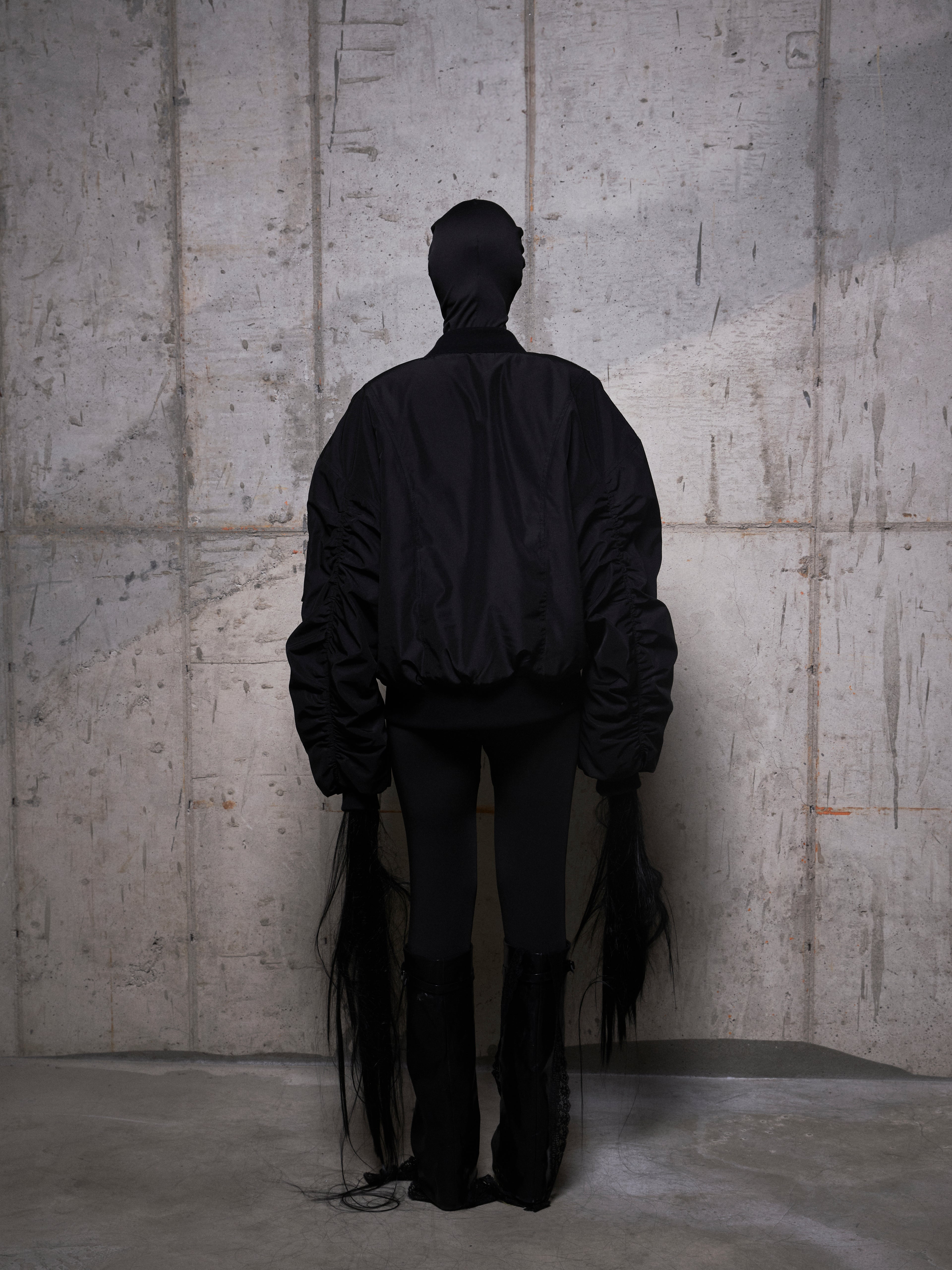 SHELL Bomber Jacket Black