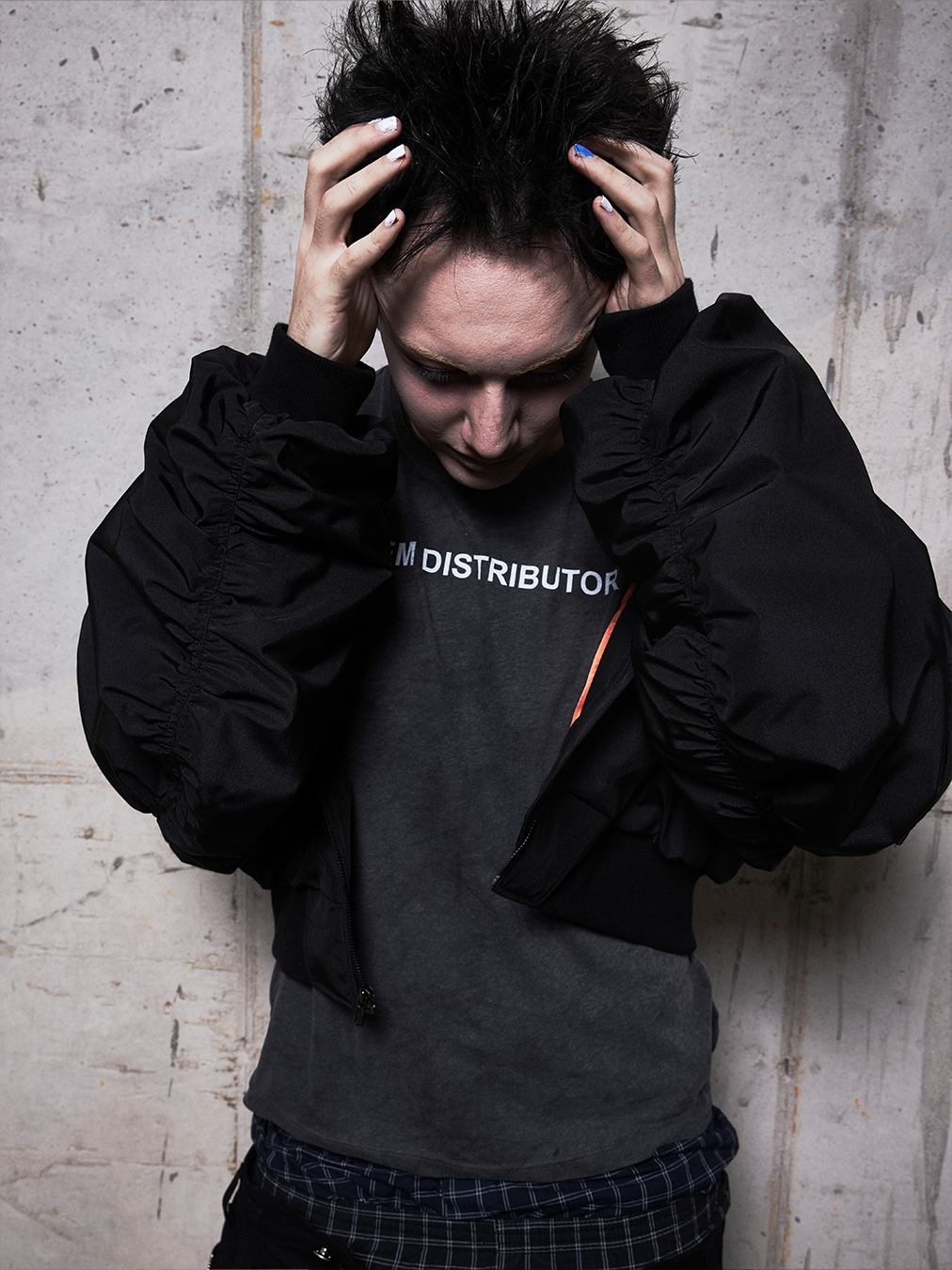 SHELL Bomber Jacket Black